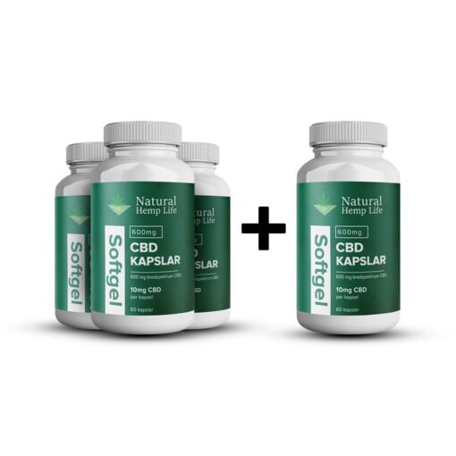 4 for 3: 600 mg CBD Kapsler