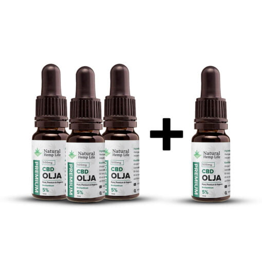 4 for 3: 5% CBD Olje
