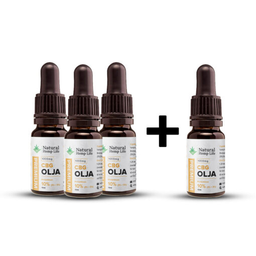 4 for 3: CBG + CBD-olje 10%