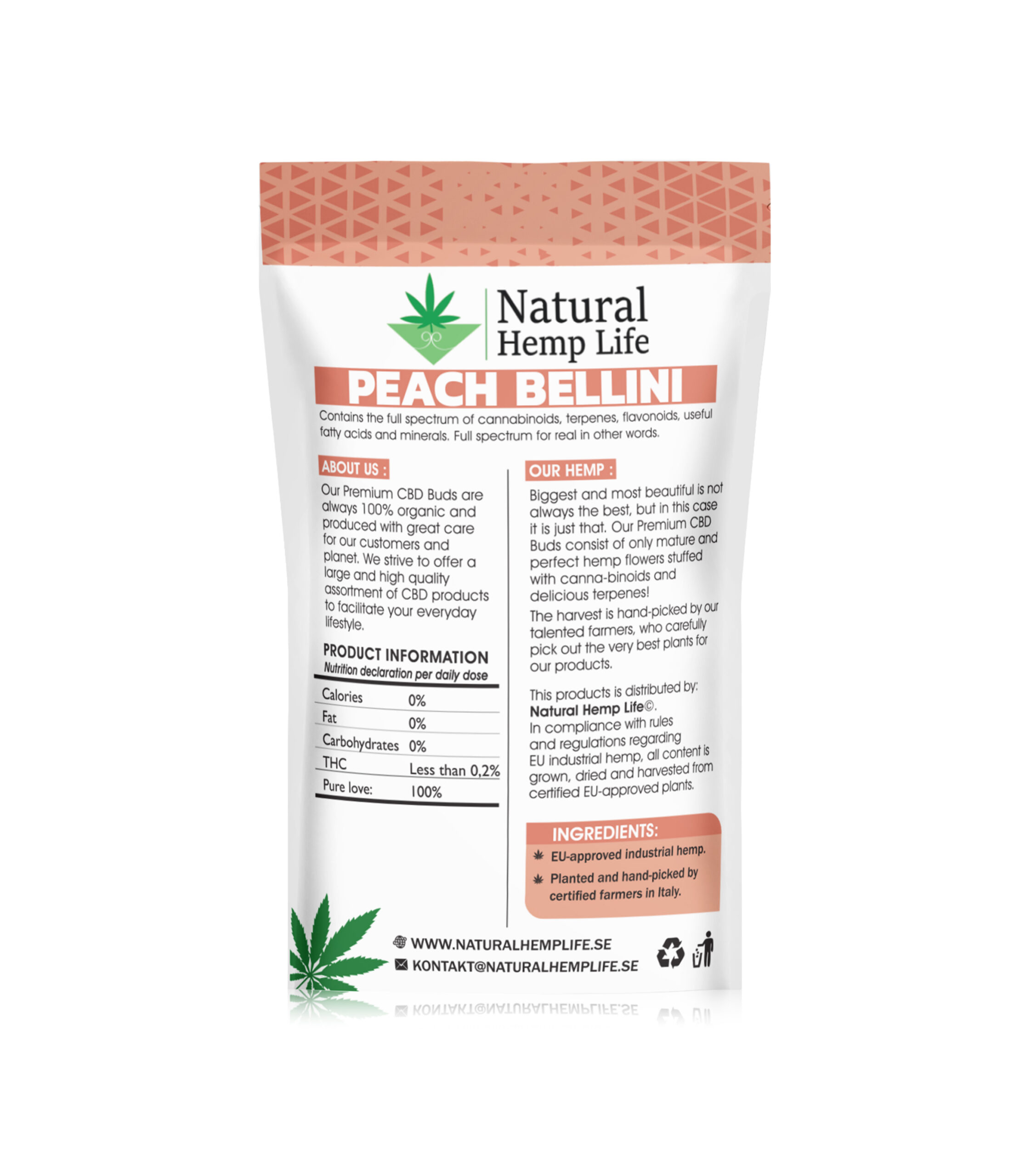 Peach Bellini - Premium CBD Buds - Bilde 2