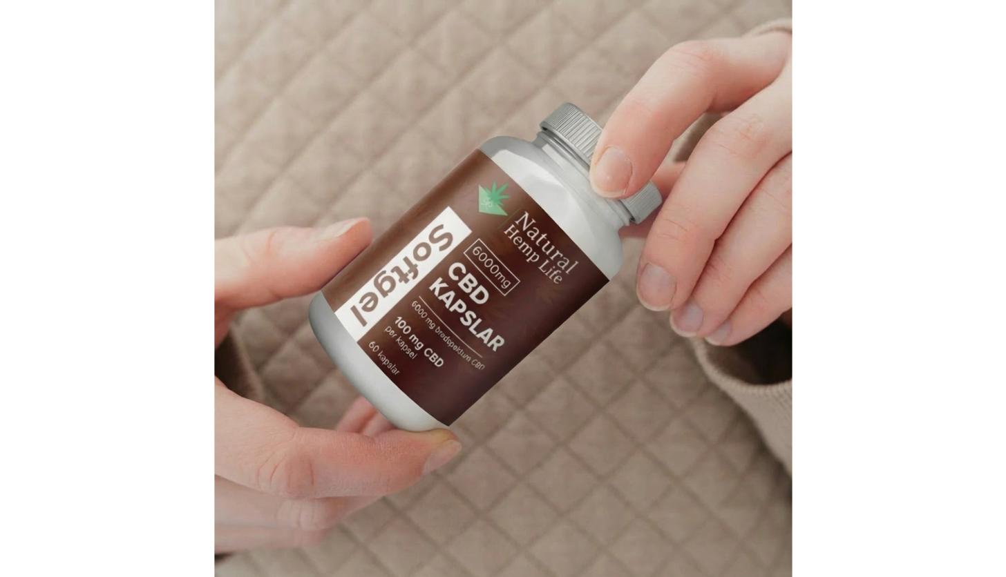 CBD Kapsler 6000mg 60stk - Bilde 3