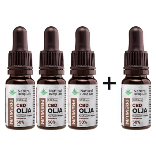 4 for 3: 50% CBD Olje